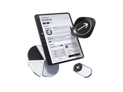 Phone with a spend dashboard used to coordinate agency team cards